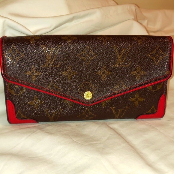 Louis Vuitton Handbags - Louis Vuitton Monogram Sara Retiro Wallet Cherry Leather Interior.